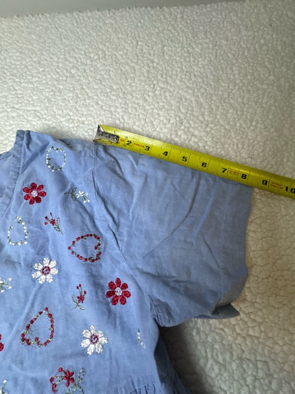 Bechamel Vintage Embroidered Flowers Denim - Picture 6 of 9